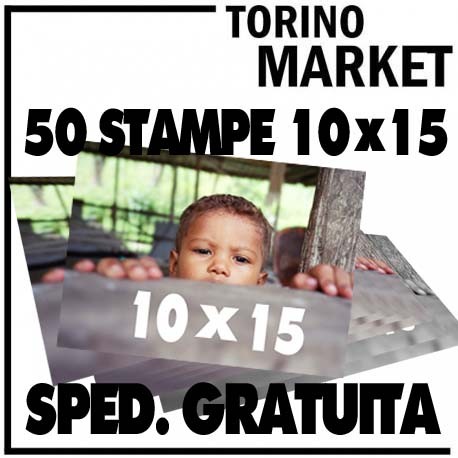 50 STAMPE DIGITALI 10X15 A COLORI O BN SPED COMPRESA TORINO MARKET