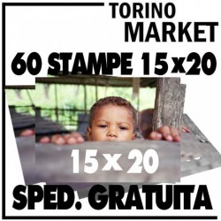 60 STAMPE DIGITALI FOTO STAMPA DIGITALE FORMATO CM 15X20 TORINO MARKET