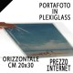 PORTAFOTO TRASPARENTE 20X30 ORIZZONTALE TORINO MARKET