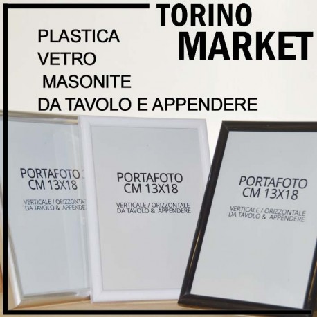 CORNICE PORTAFOTO CM 13X18 BIANCO TAVOLO-MURO TORINO MARKET