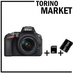 NIKON D 5600 18-55 + SD+ II BATTERIA OMAGGIO TORINO MARKET