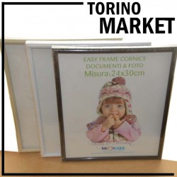 CORNICE PORTAFOTO 24X30 NERO APPENDERE TORINO MARKET