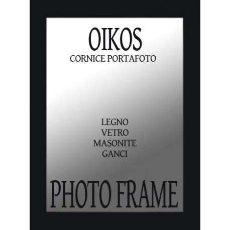 CORNICE PORTAFOTO OIKOS NERO 10X15 APPENDERE + APPOGGIO TORINO MARKET