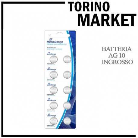 BATTERIA A BOTTONE AG10  8 CONFEZIONI , TORINO MARKET