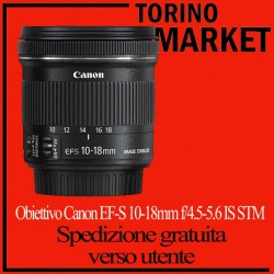 PER NICOLA Obiettivo Canon EF-S 10-18mm f/4.5-5.6 IS STM TORINO MARKET SPED GRATUITA