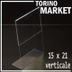 200 PORTAFOTO TRASPARENTI 15X21 VERTICALI TORINO MARKET