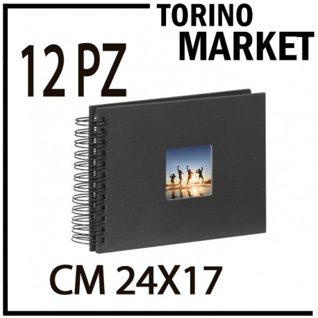 ALBUM FOTOGRAFICO SPIRALE PROMO 12 PEZZI TORINO MARKET