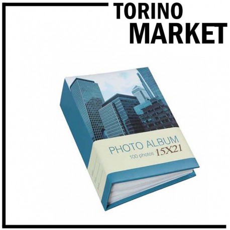 ALBUM FOTOGRAFICO 15X21  100 TASCHE TORINO MARKET