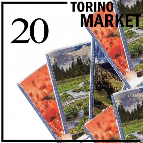 20 ALBUM FOTOGRAFICI 64 TASCHE COPERTINA MORBIDA TORINO MARKET